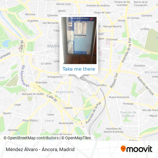 Méndez Álvaro - Áncora map