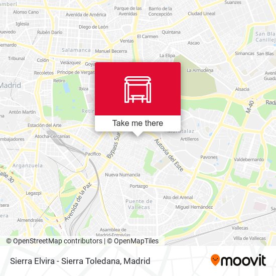 Sierra Elvira - Sierra Toledana map