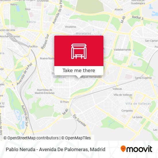 Pablo Neruda - Avenida De Palomeras map