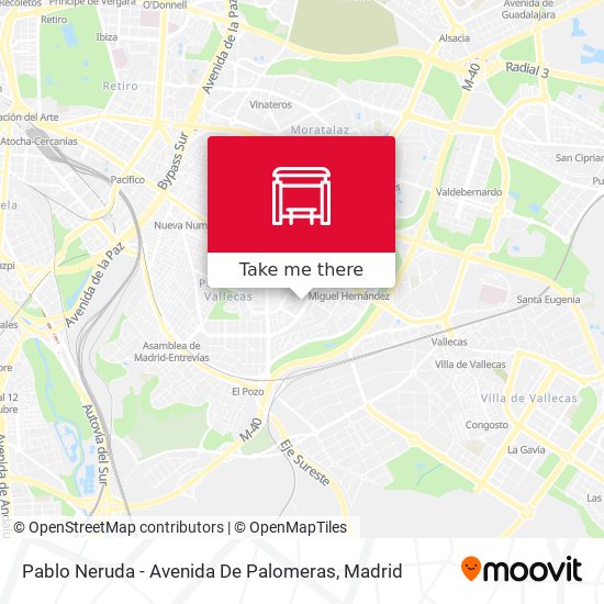 Pablo Neruda - Avenida De Palomeras map