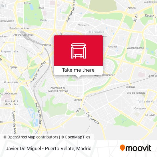 Javier De Miguel - Puerto Velate map