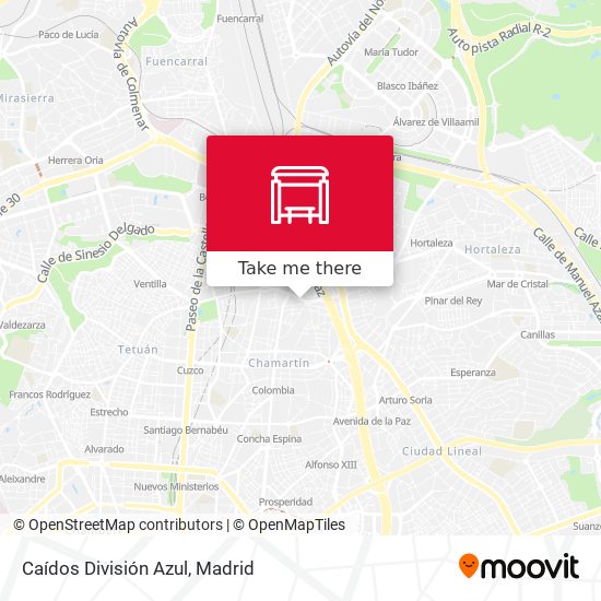 Caídos División Azul map