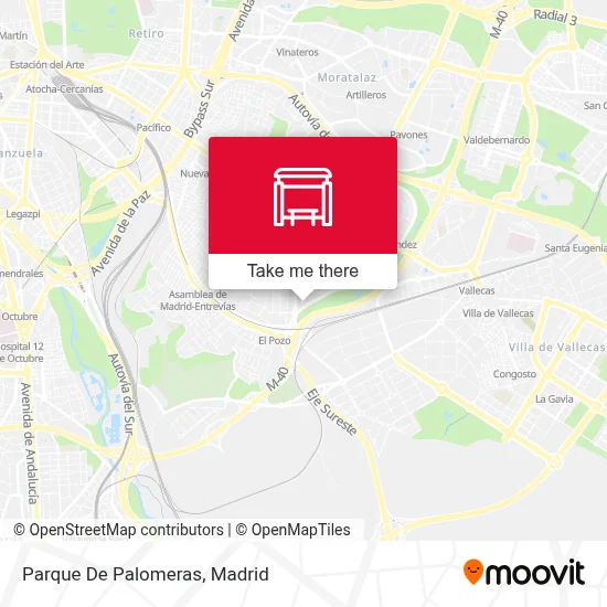 Parque De Palomeras map