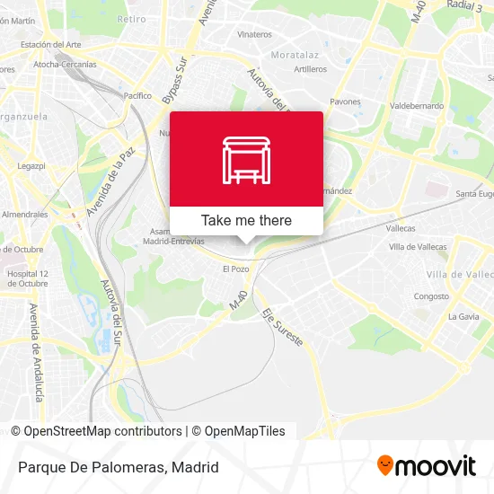 Parque De Palomeras map