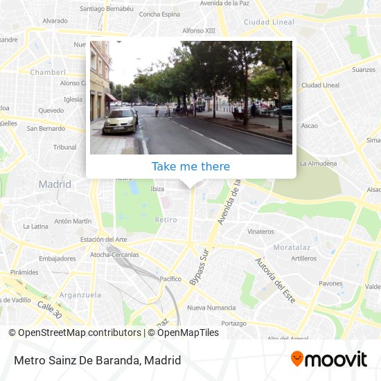 Metro Sainz De Baranda map