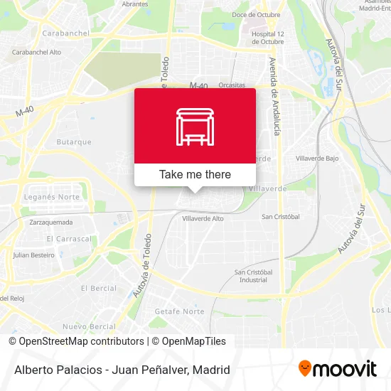 Alberto Palacios - Juan Peñalver map