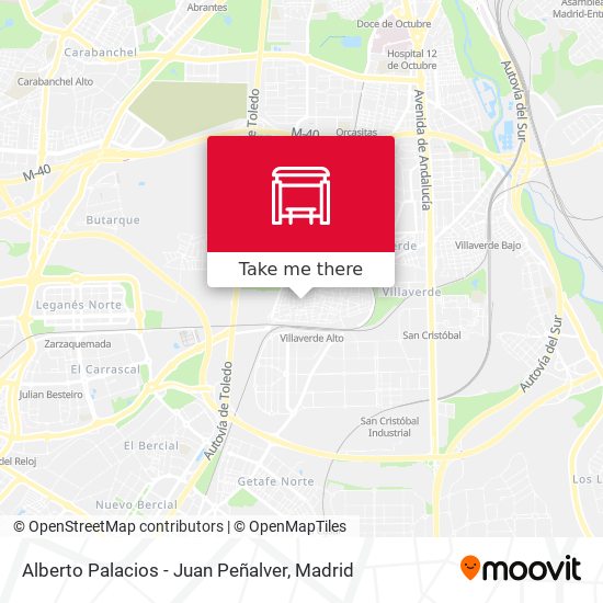 Alberto Palacios - Juan Peñalver map