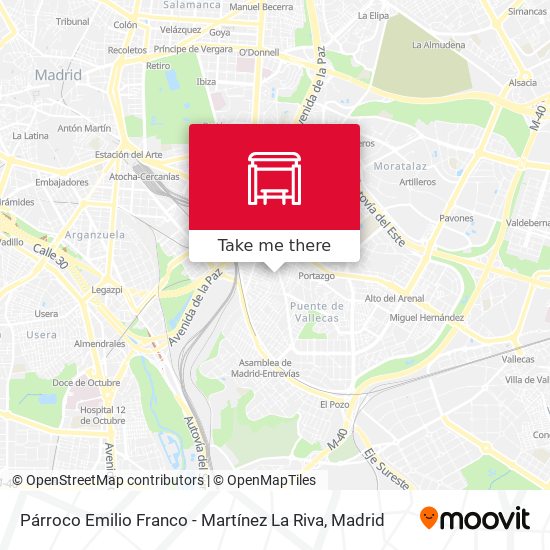 Párroco Emilio Franco - Martínez La Riva map