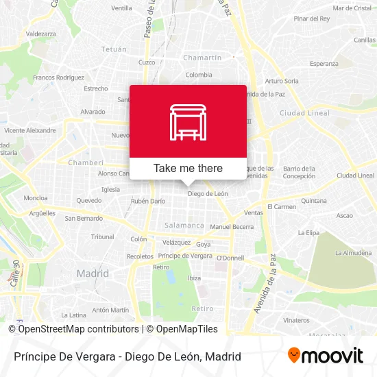 mapa Príncipe De Vergara - Diego De León