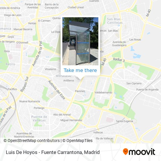 Luis De Hoyos - Fuente Carrantona map