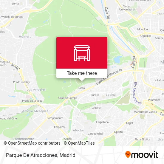 Parque De Atracciones map