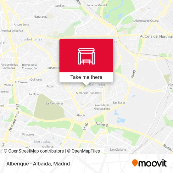 Alberique - Albaida map