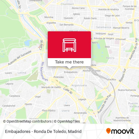Embajadores - Ronda De Toledo map