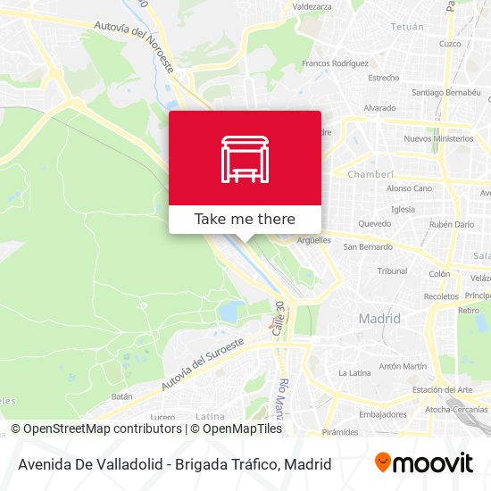 Avenida De Valladolid - Brigada Tráfico map