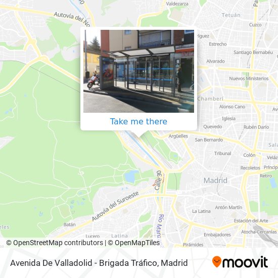 Avenida De Valladolid - Brigada Tráfico map