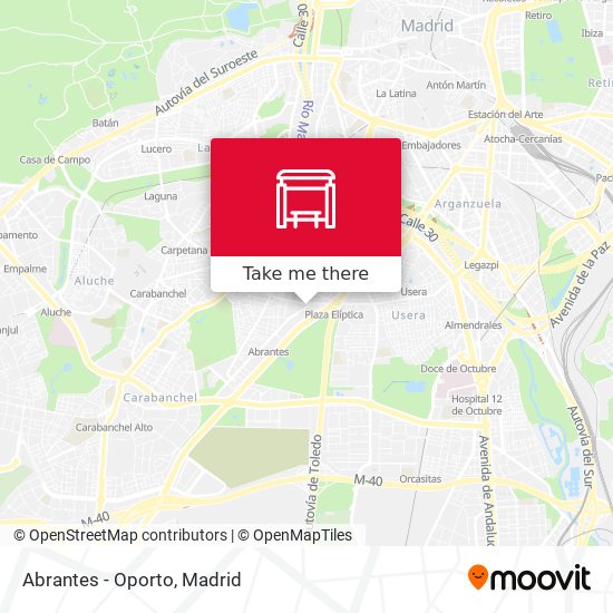 Abrantes - Oporto map