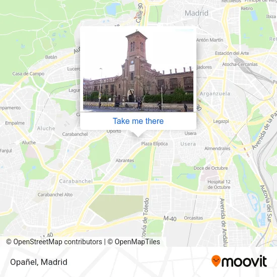 Opañel map