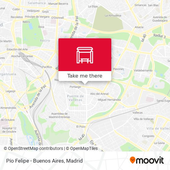 Pío Felipe - Buenos Aires map