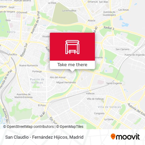 San Claudio - Fernández Hijicos map