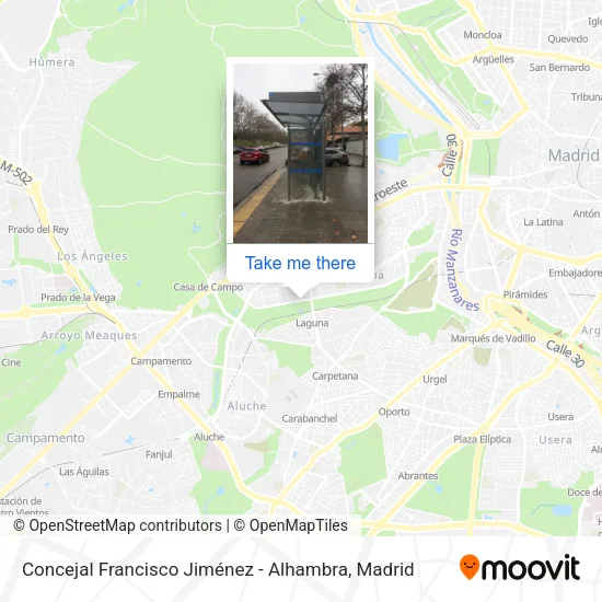Concejal Francisco Jiménez - Alhambra map