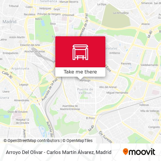 mapa Arroyo Del Olivar - Carlos Martín Álvarez