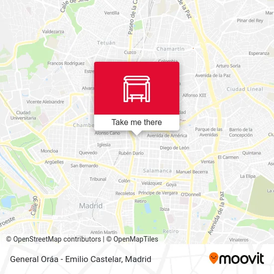 General Oráa - Emilio Castelar map