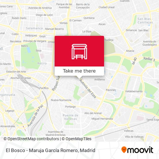 El Bosco - Maruja García Romero map