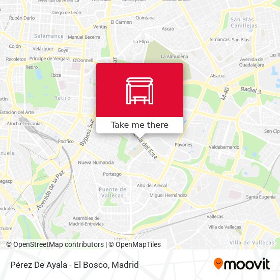 Pérez De Ayala - El Bosco map