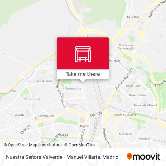 Nuestra Señora Valverde - Manuel Villarta map