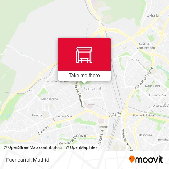 Fuencarral map