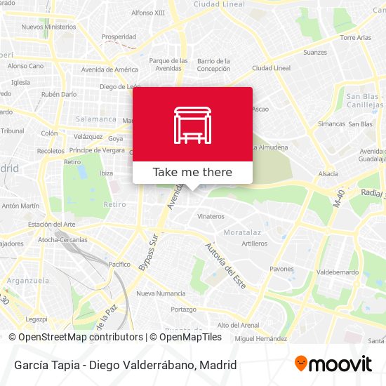 García Tapia - Diego Valderrábano map