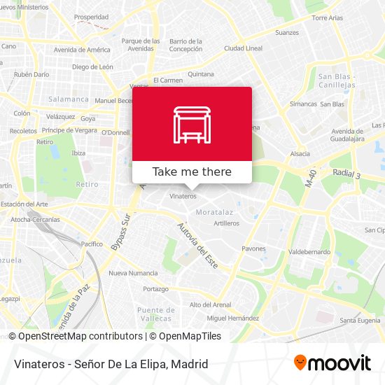 Vinateros - Señor De La Elipa map