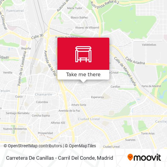 Carretera De Canillas - Carril Del Conde map