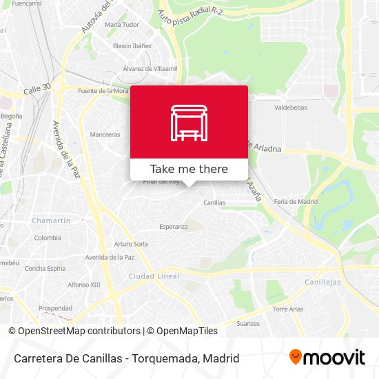 Carretera De Canillas - Torquemada map