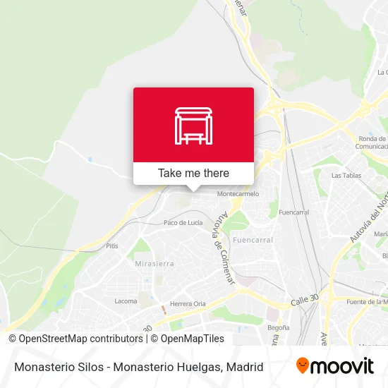 Monasterio Silos - Monasterio Huelgas map