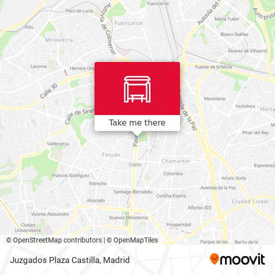 mapa Juzgados Plaza Castilla