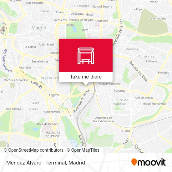 Méndez Álvaro - Terminal map