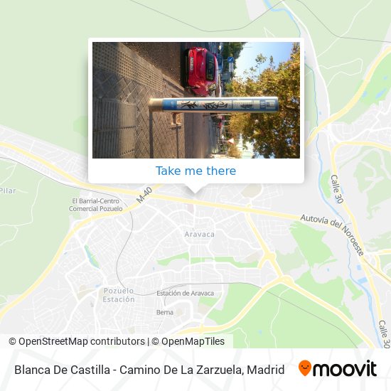 Blanca De Castilla - Camino De La Zarzuela map