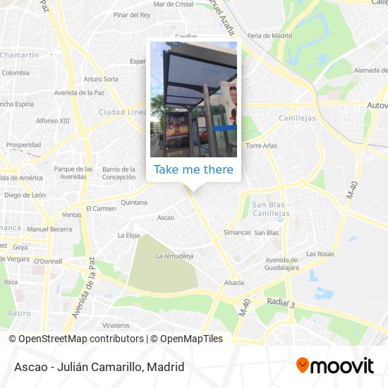 Ascao - Julián Camarillo map