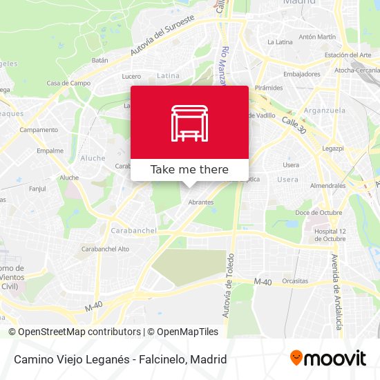 Camino Viejo Leganés - Falcinelo map