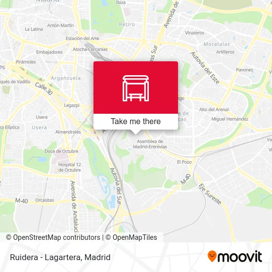 Ruidera - Lagartera map