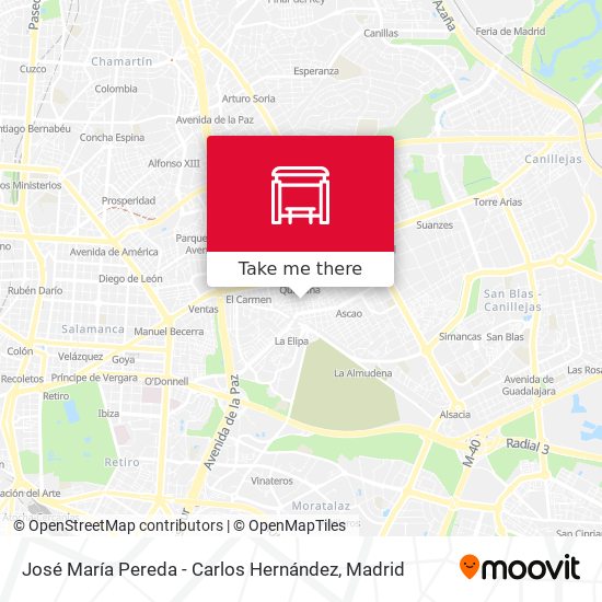 José María Pereda - Carlos Hernández map