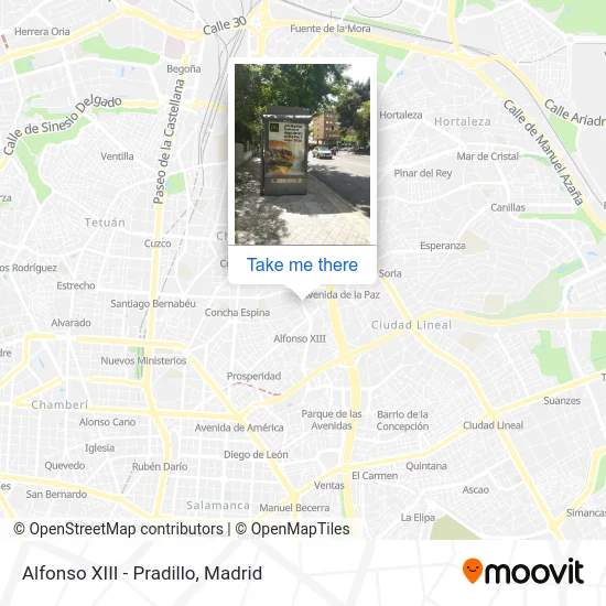 Alfonso XIII - Pradillo map