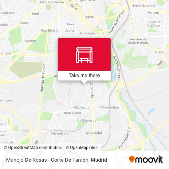 Manojo De Rosas - Corte De Faraón map