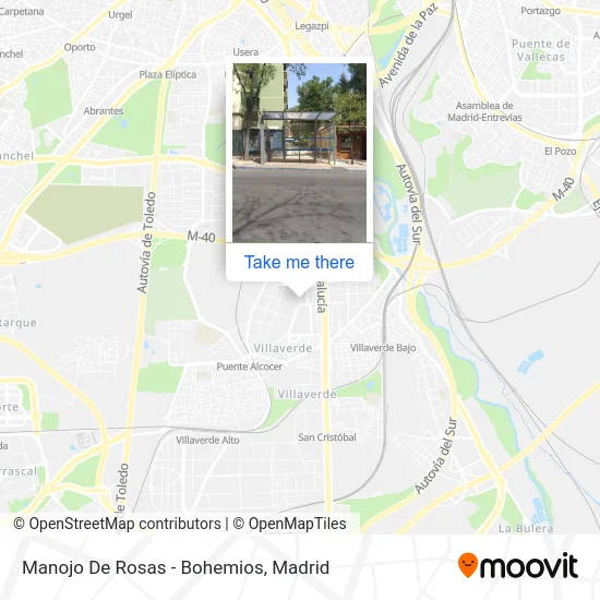 Manojo De Rosas - Bohemios map