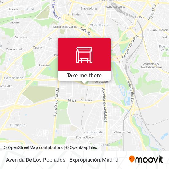 Avenida De Los Poblados - Expropiación map