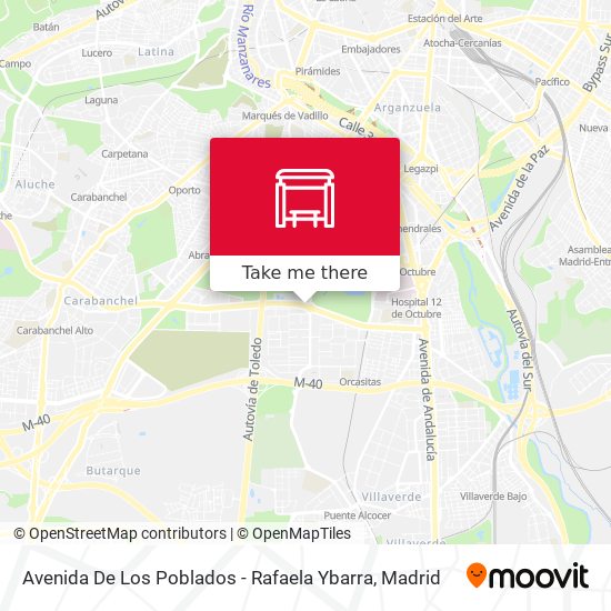 Avenida De Los Poblados - Rafaela Ybarra map