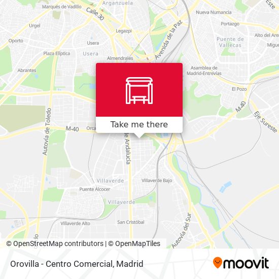 mapa Orovilla - Centro Comercial