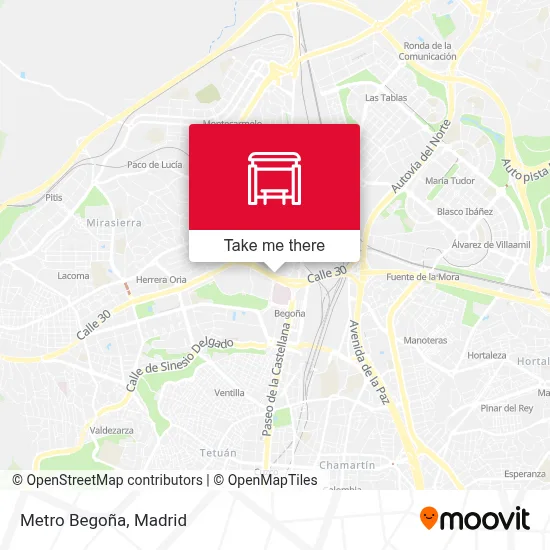 Metro Begoña map