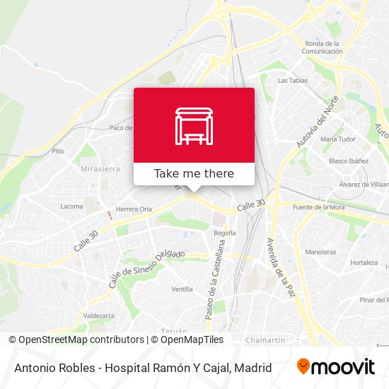 Antonio Robles - Hospital Ramón Y Cajal map